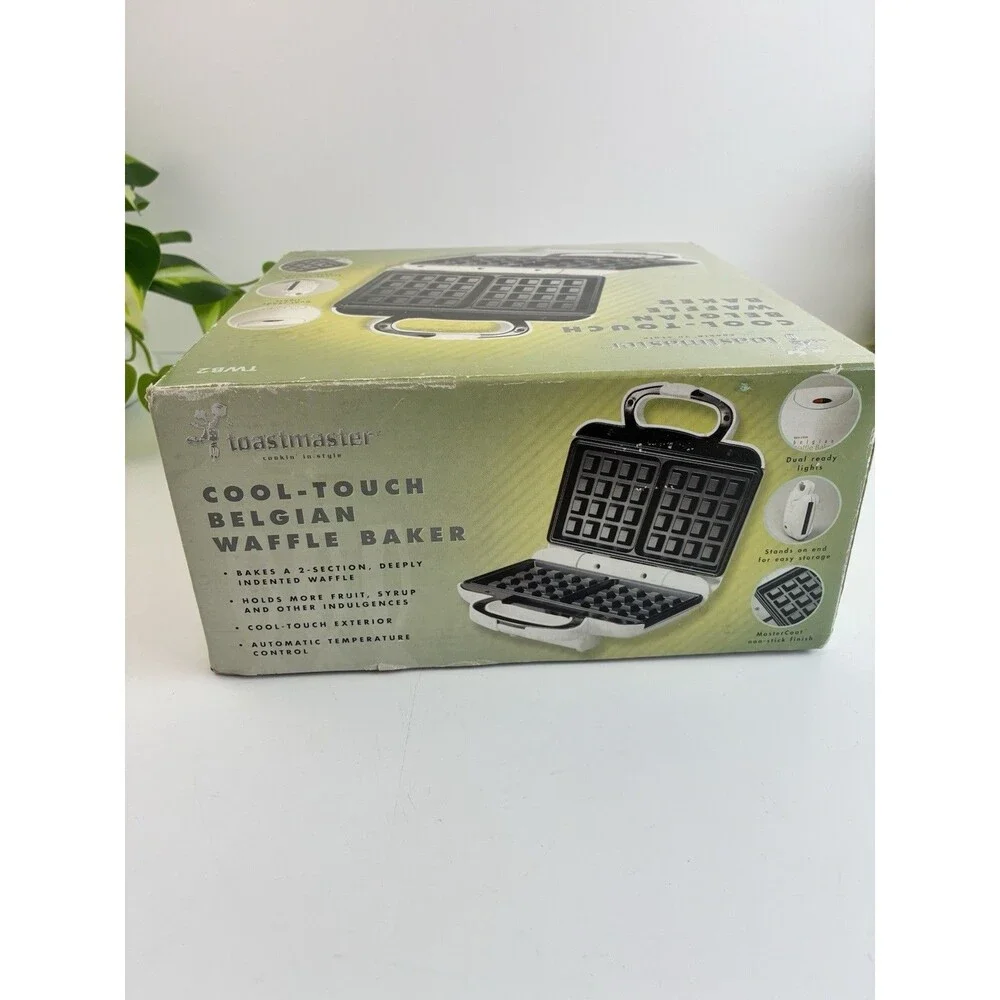 Toastmaster Cool-Touch Belgian Waffle Baker Model TWB2 Waffle Maker NEW In Box